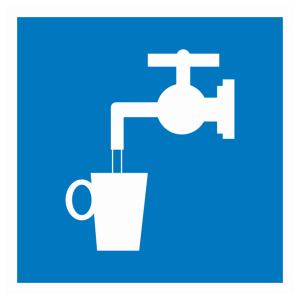 Знак безопасности светоотражающий D-02 «Питьевая вода»